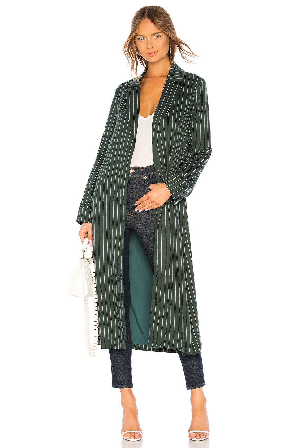 Privacy Please Tessa Trench Coat in Forest Green | REVOLVE