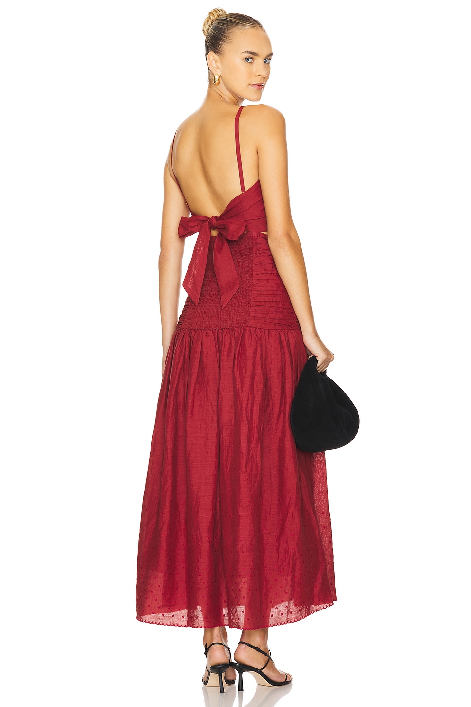 『5年保証』 Posse Aurelia Square Neck Dress in Merlot | REVOLVE ワンピース