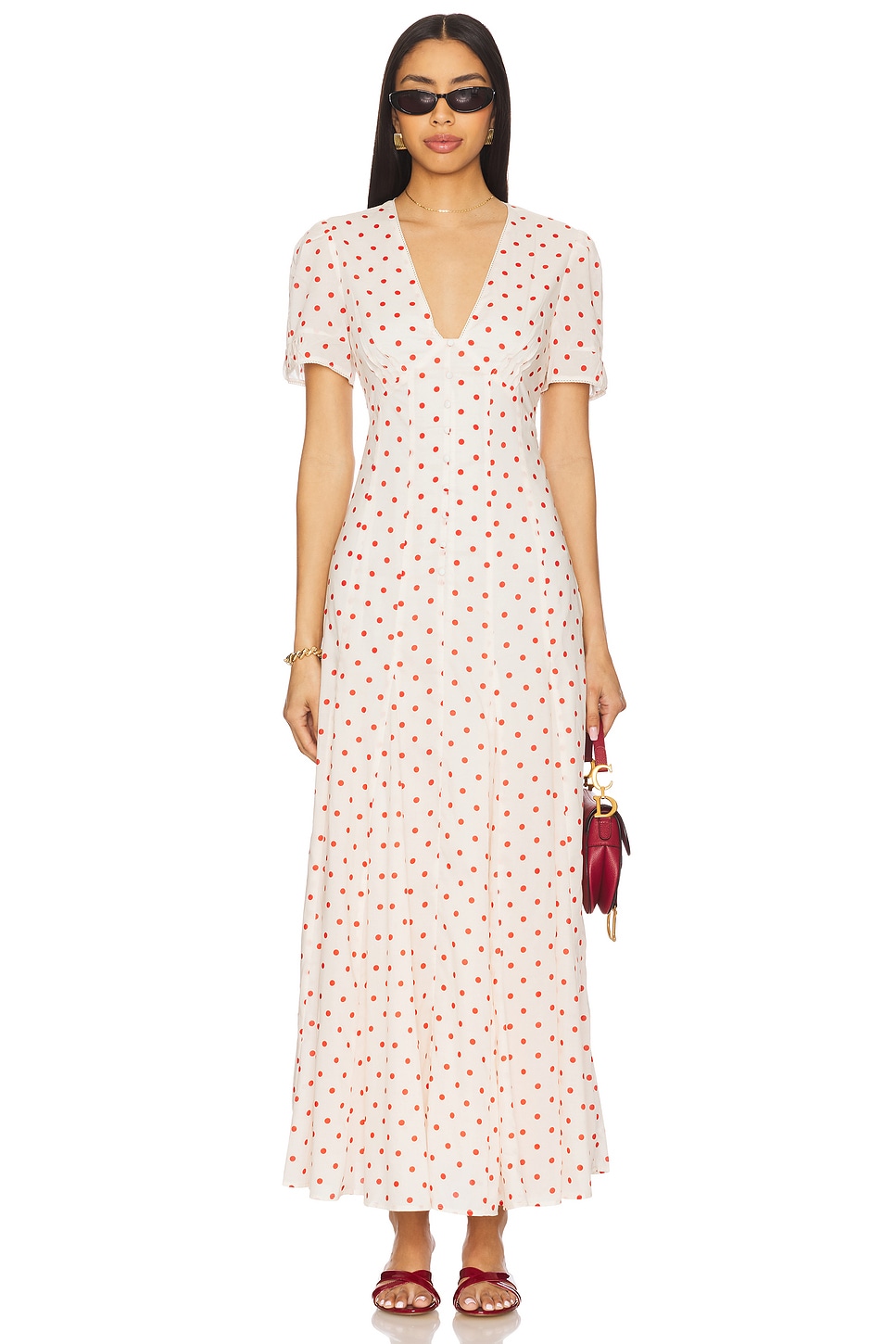 ワンピース Misha and Puff Polka Dot Paloma Dress Paloma Dress | Petite Polka Dot | Posse Apparel – Room Eight
