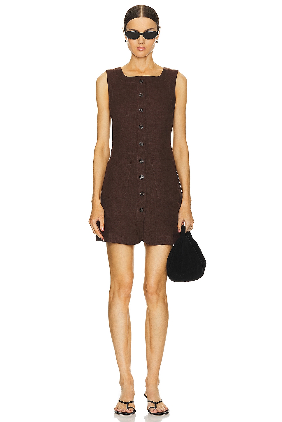 Posse Emma Mini Dress in Chocolate | REVOLVE