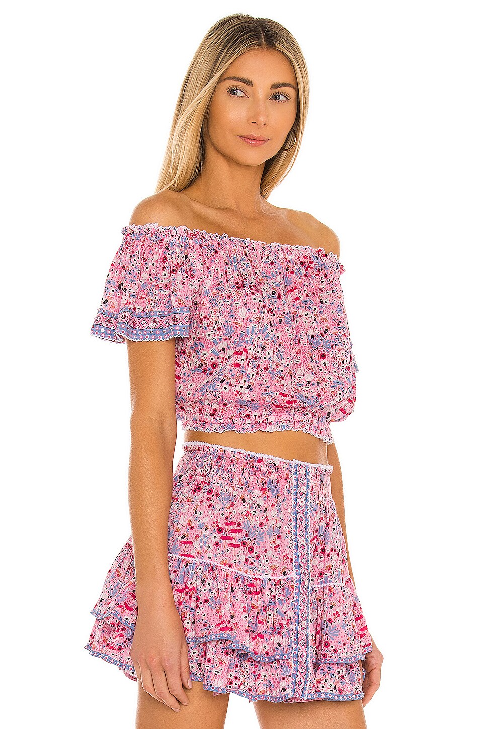 Poupette St Barth Camila Blouse in Pink Malva | REVOLVE