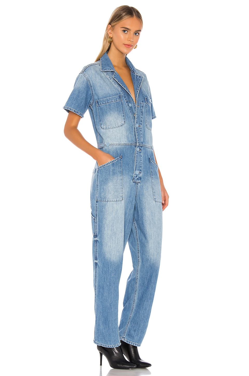 Pistola Grover Short Sleeve Field Suit - Disoriented Blue Denim