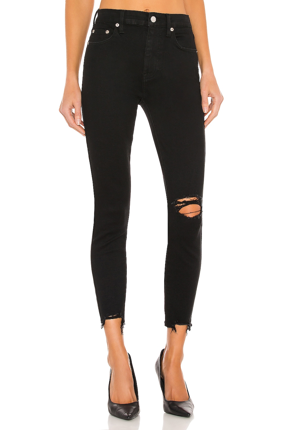 PISTOLA Aline Crop High Rise Skinny in Storm | REVOLVE