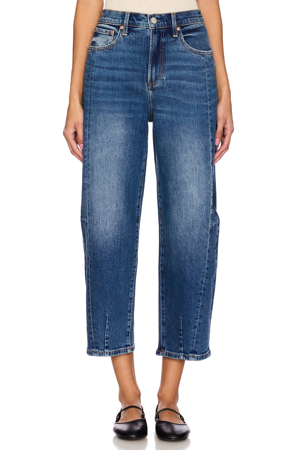 Eli Mid Rise Wide Leg Jeans