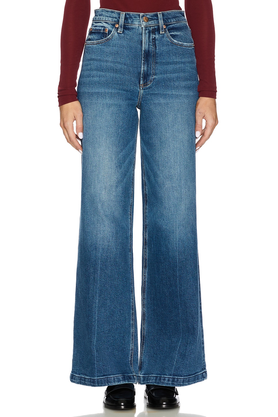 PISTOLA Lana High Rise Wide Leg Jeans in Cider REVOLVE