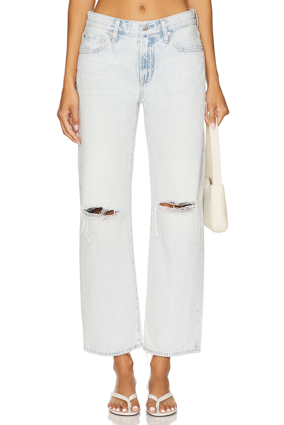 PISTOLA Lexi Mid Rise Bowed Straight