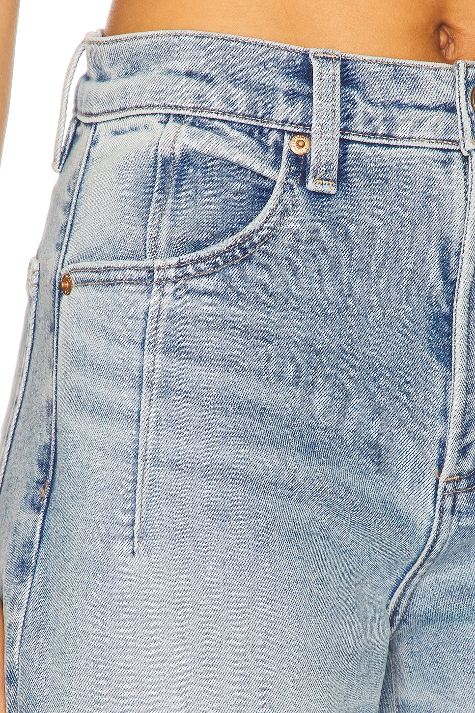 Kyra High Rise Bowed Ankle Jeans