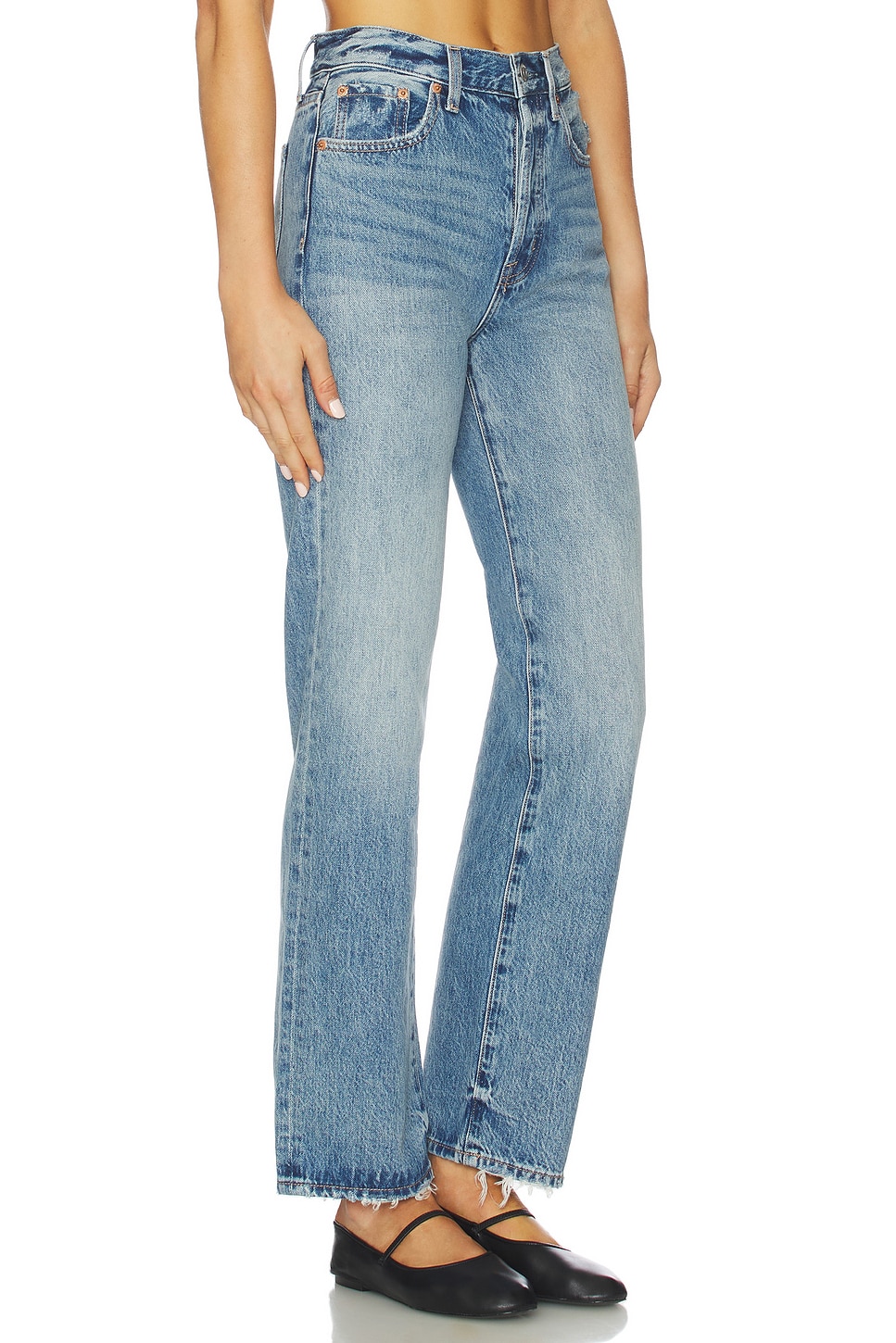PISTOLA Cassie Petite Super High Rise Straight Jeans in Serpentine Vintage | REVOLVE
