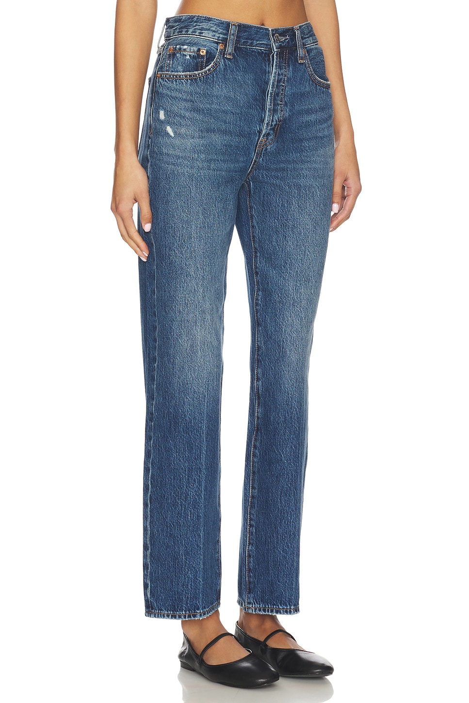 PISTOLA Cassie Super High Rise Straight Jeans thumbnail