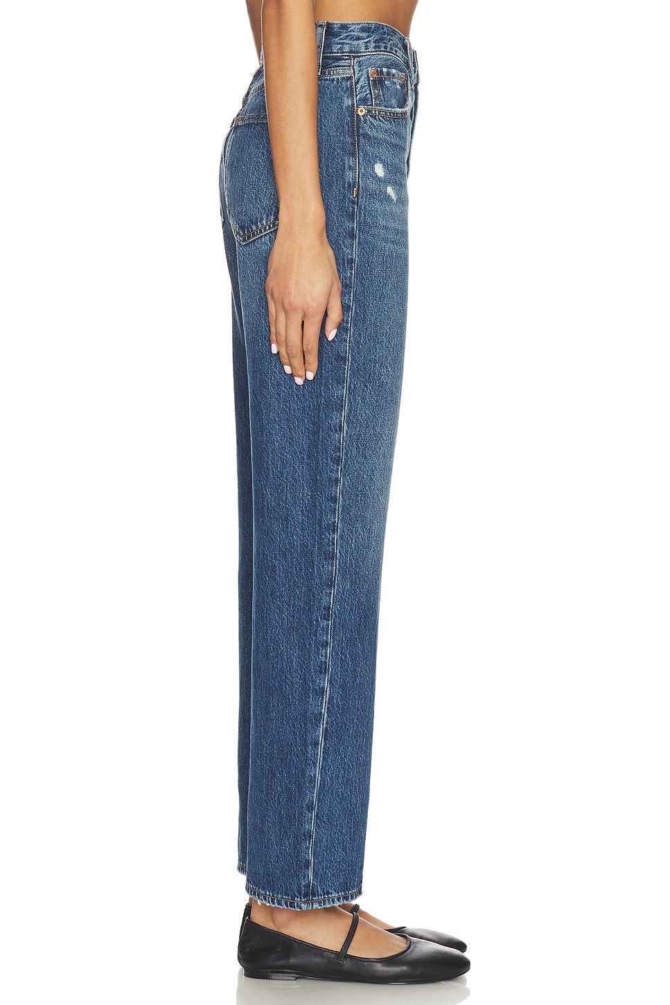 PISTOLA Cassie Super High Rise Straight Jeans thumbnail