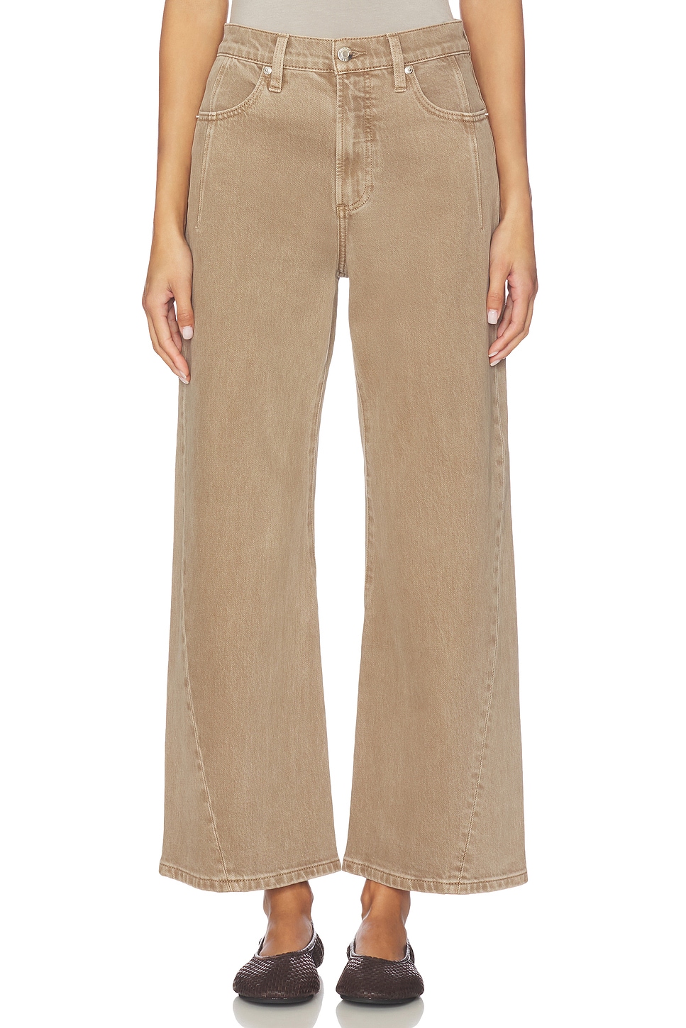 Kyra High Rise Bowed Wide Jeans