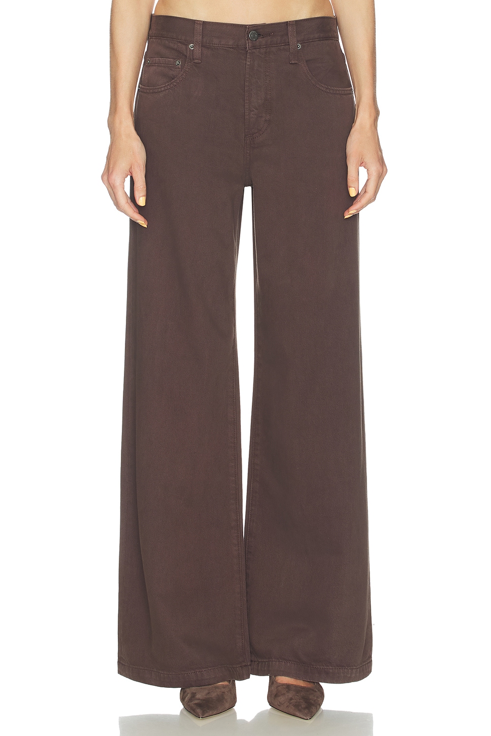 Jadyn Low Slung Palazzo Jeans - thumbnail 2
