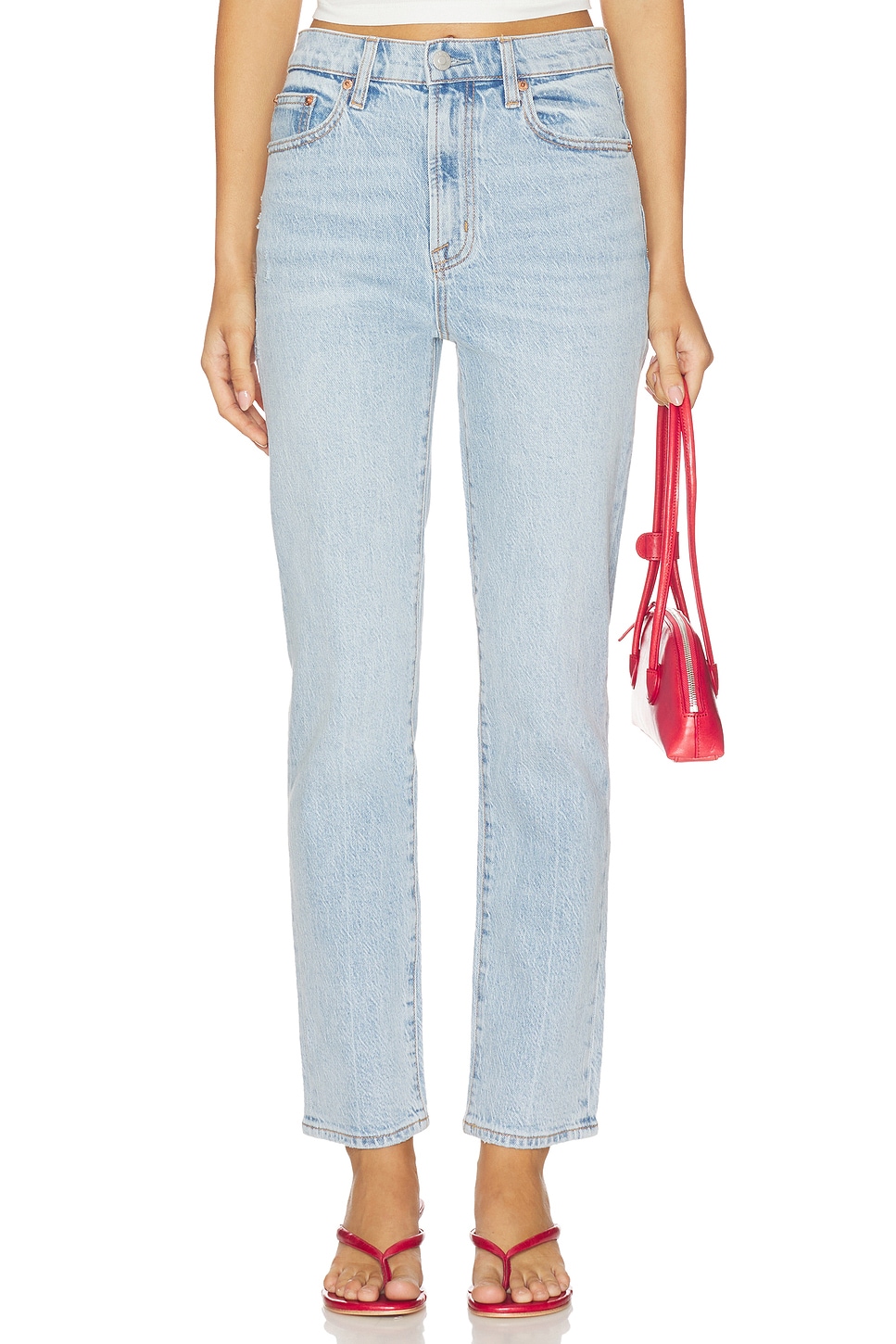 Bri Ankle High Rise Slim Straight Jeans - thumbnail 2