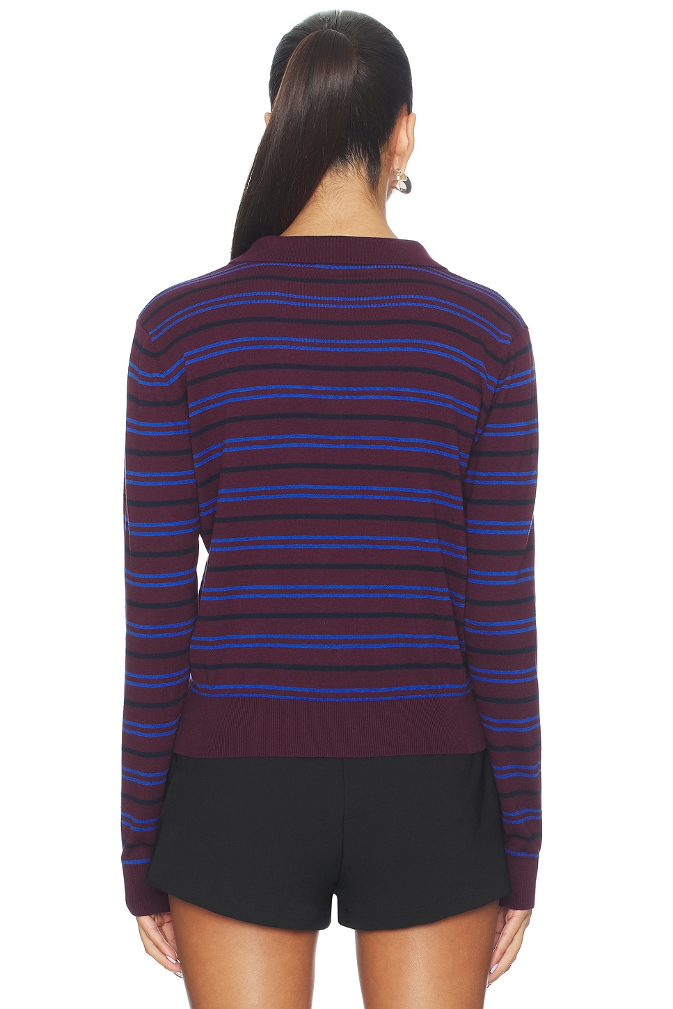 PISTOLA Greta Long Sleeve Polo Sweater thumbnail