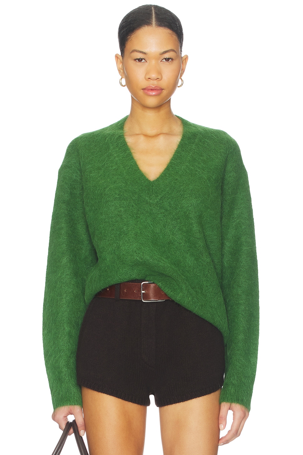 PISTOLA Kit V Neck Pullover Sweater in Winter Green | REVOLVE