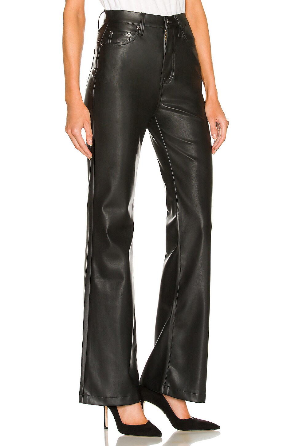 PISTOLA Stevie High Rise Wide Leg in Slate Black