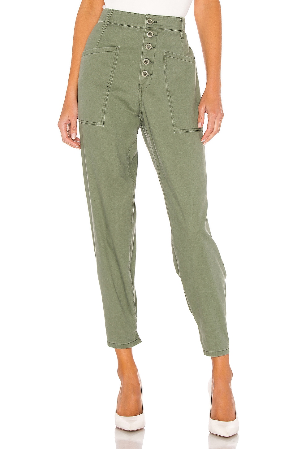 PISTOLA Tammy High Rise Trouser in Colonel | REVOLVE