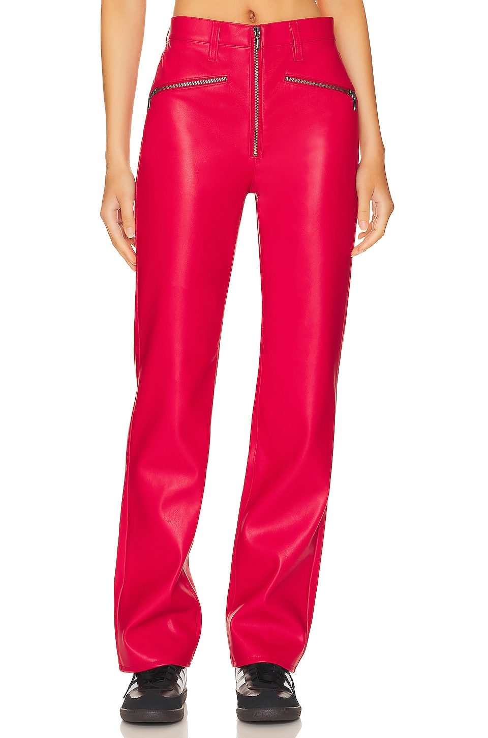 Shop HighRise Faux Patent Leather Pants for Women from latest collection  at Forever 21  323544