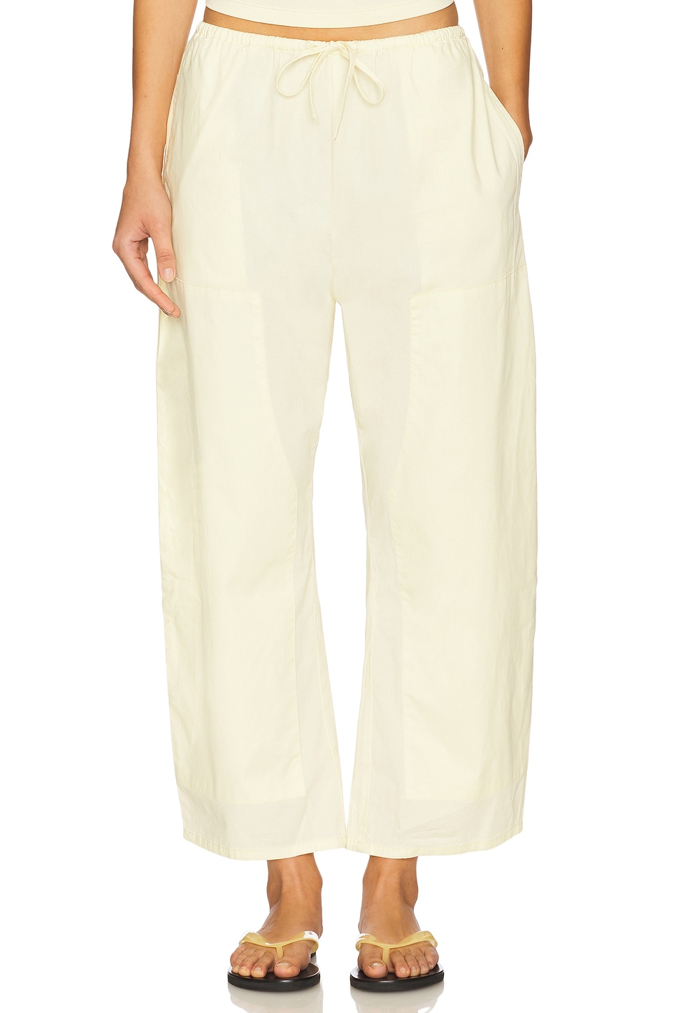 Theo Drawstring Poplin Pant