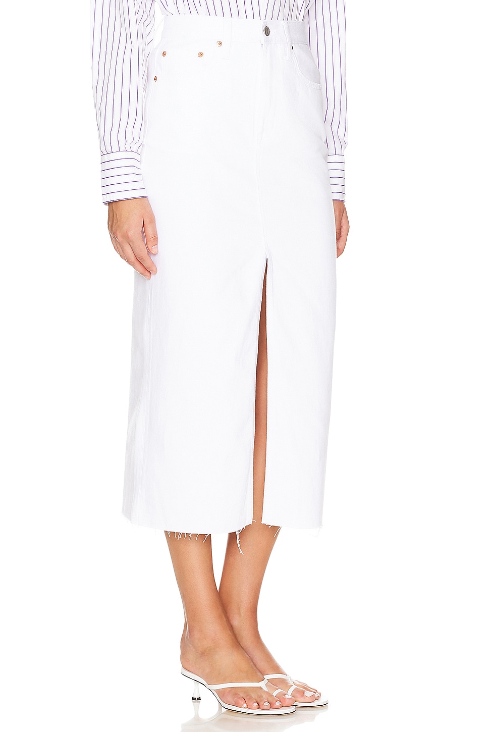 PISTOLA Alice High Rise Midi in White | REVOLVE