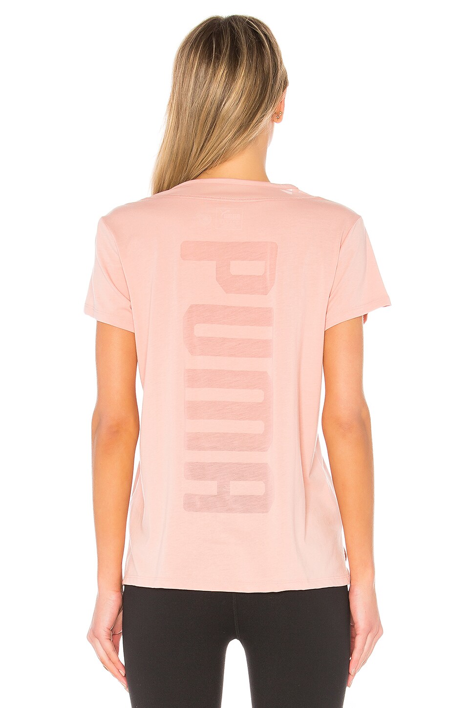 Puma Slouchy Mesh Tee in Peach Beige | REVOLVE