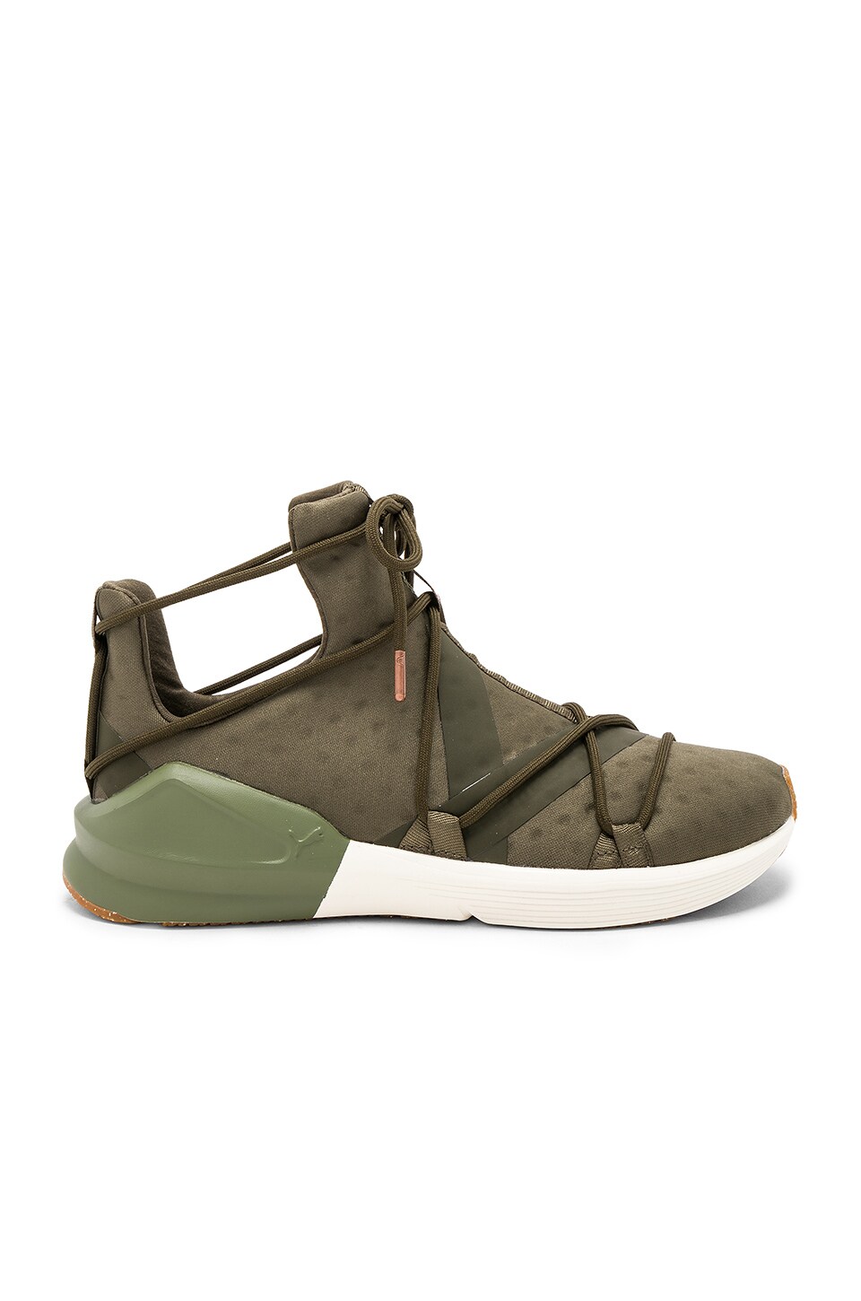 Initially to exile paint Puma Fierce Rope Sneaker in Olive Night & Whisper White | REVOLVE