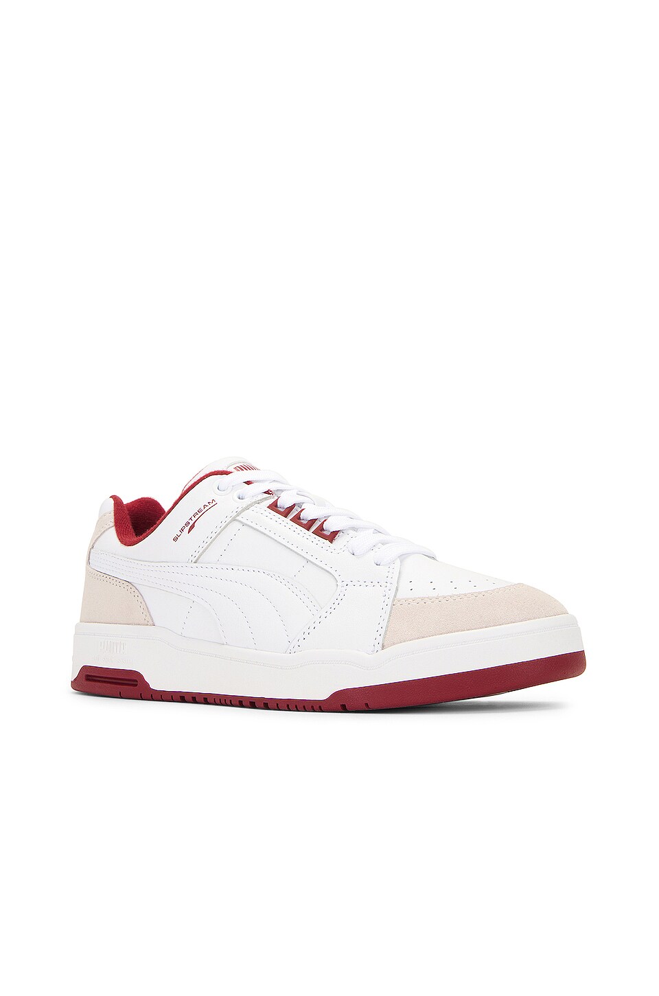 Puma Select Puma Slipstream Lo Retro in Puma White & Intense Red