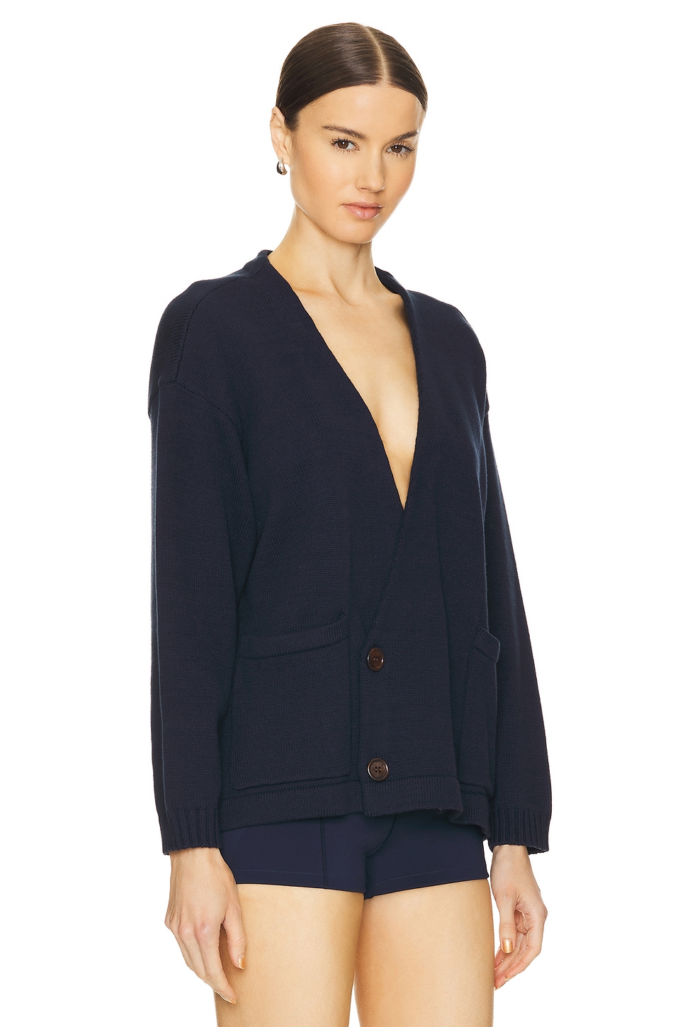 Double Breasted Knit Cardigan - thumbnail 3