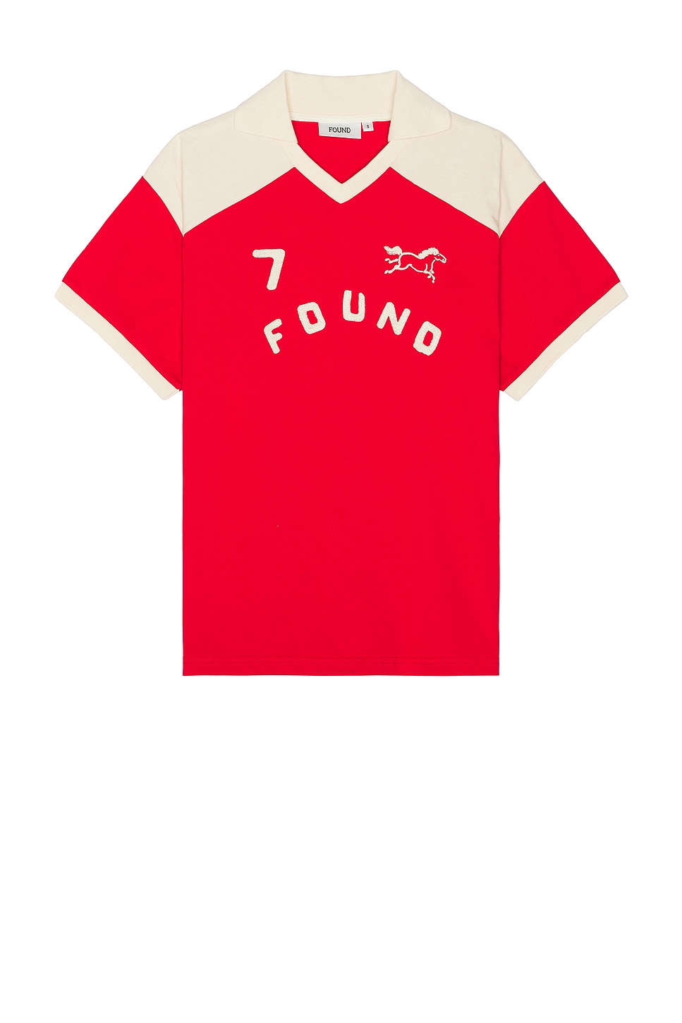 Found — ДЖЕРСИ С ВОРОТНИКОМ · Red