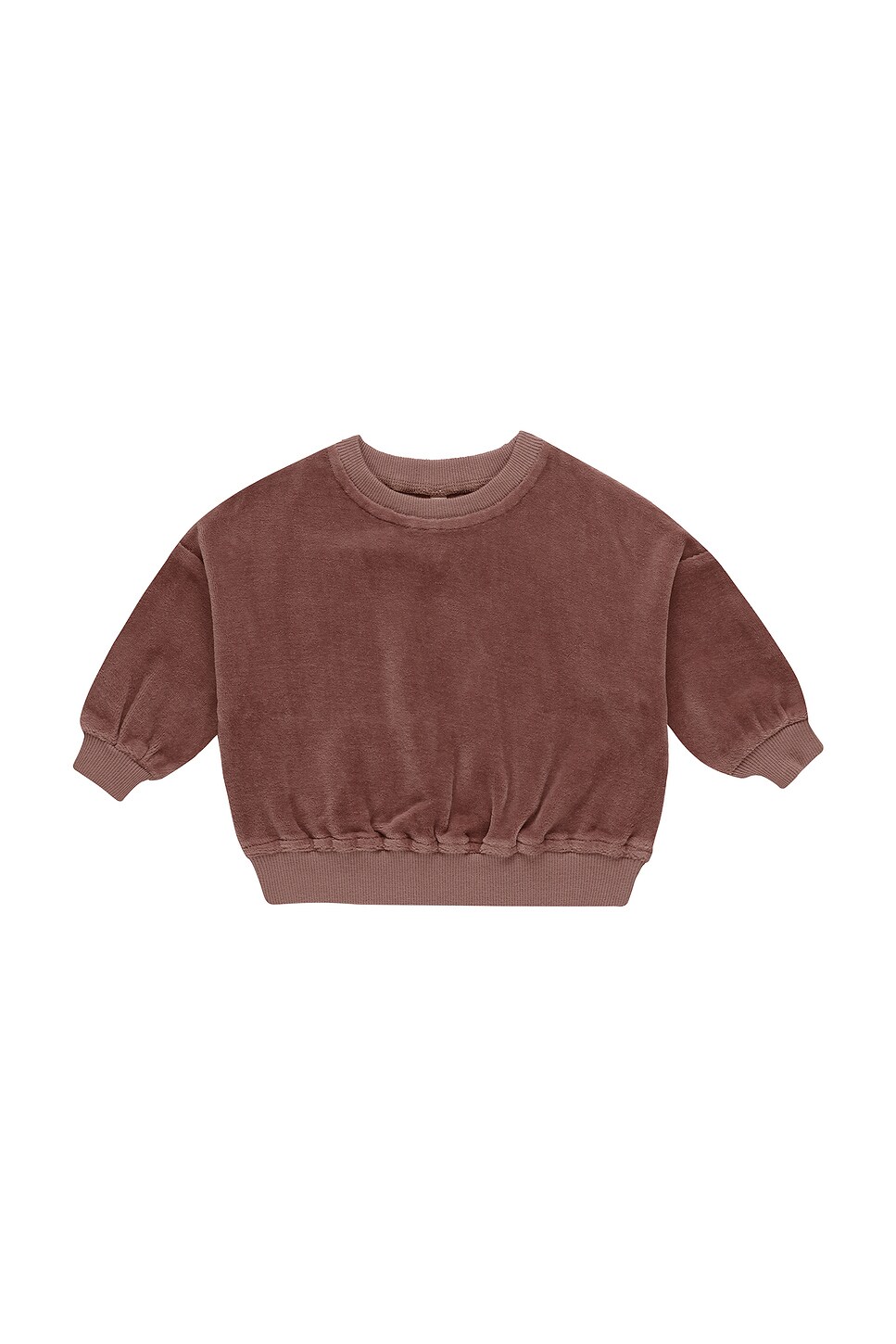 Quincy Mae Cocoa Velour Long Sleeve Dress Quincy Mae Cocoa Velour Long Sleeve Dress