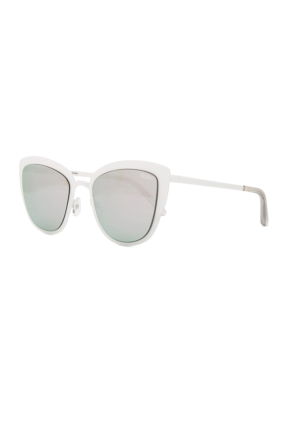 Quay Super Girl in White & Lilac Mirror
