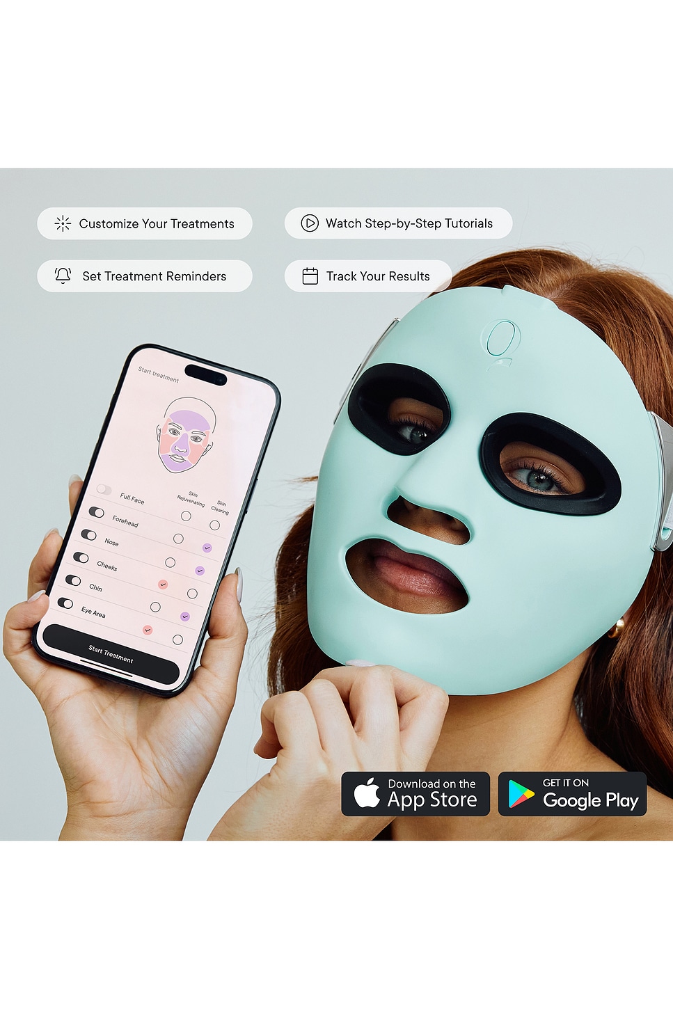 Qure Skincare Q-Rejuvalight Pro Facewear LED Mask | REVOLVE