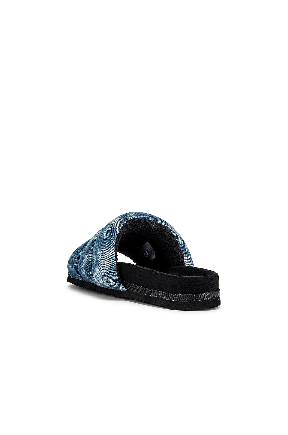 puffy woven slides