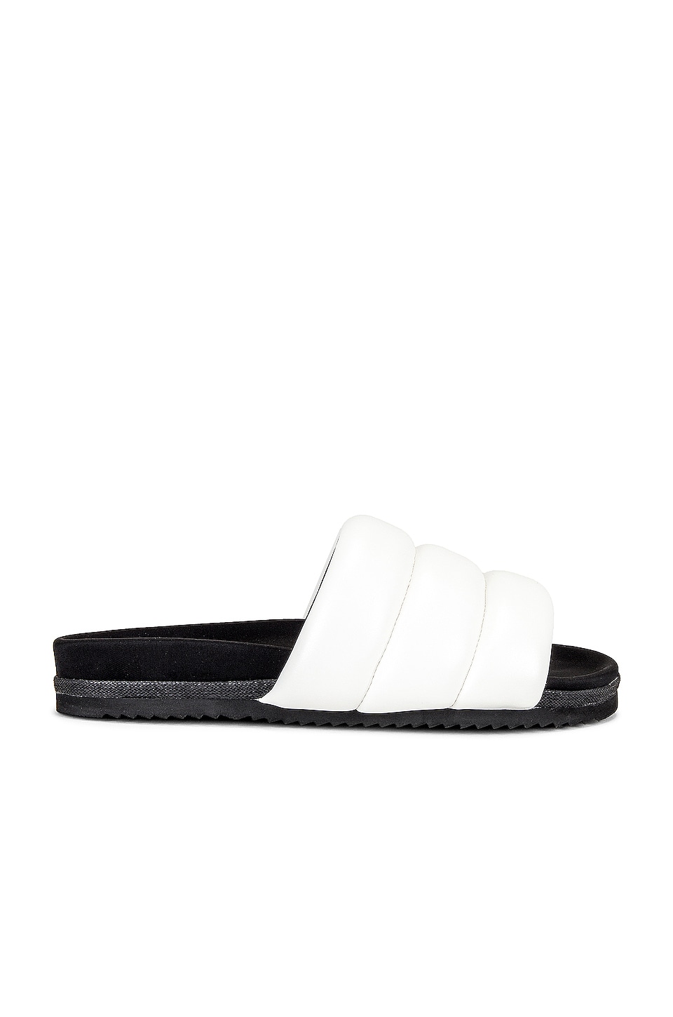 puffy woven slides