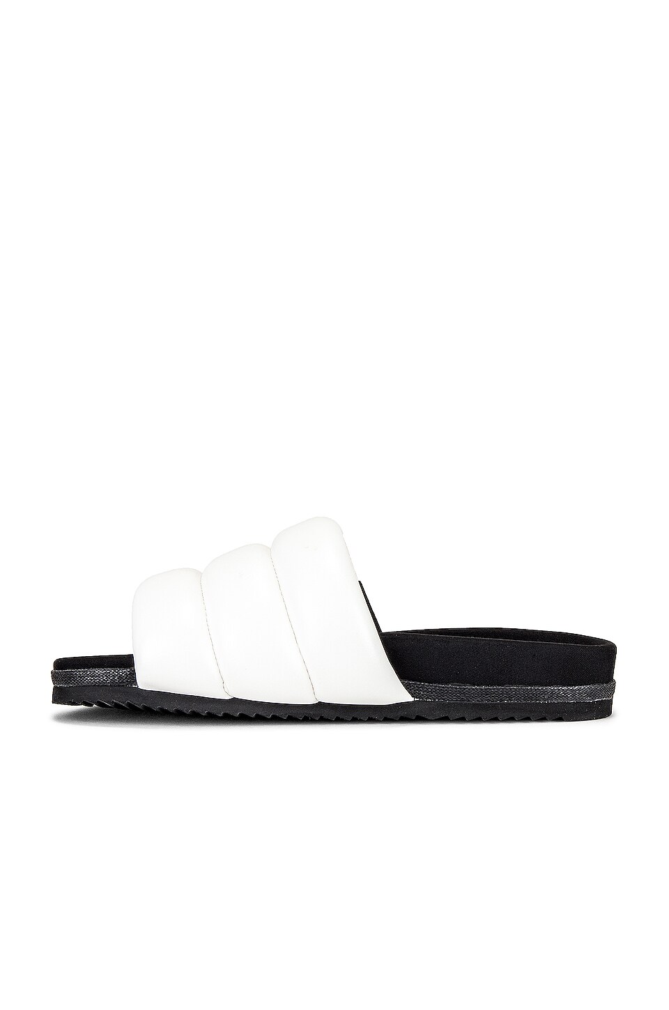 puffy woven slides