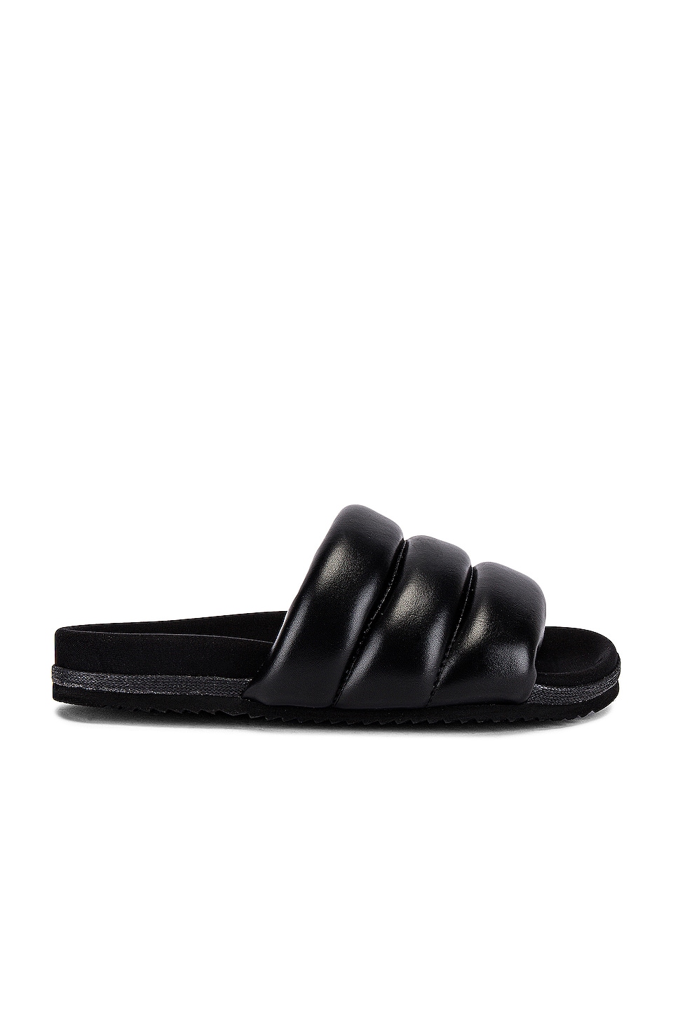 Black Glossy Leather Sandal – FELLMONGER
