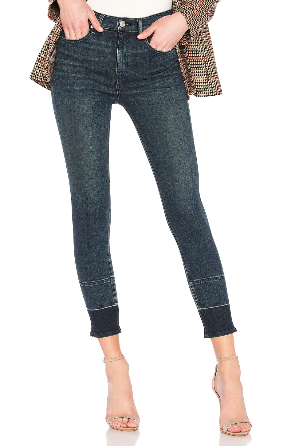 rag & bone high rise ankle skinny