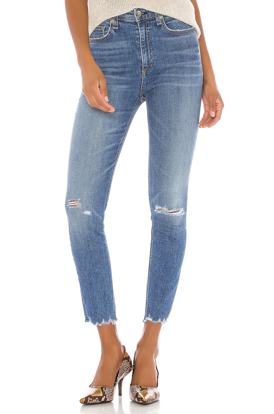 Rag & Bone Nina High Rise Ankle Skinny in Vernon | REVOLVE