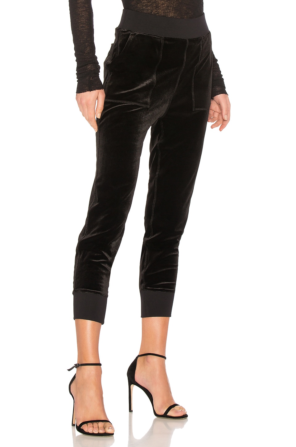 Rag & Bone Velvet Scout Pant in Black | REVOLVE