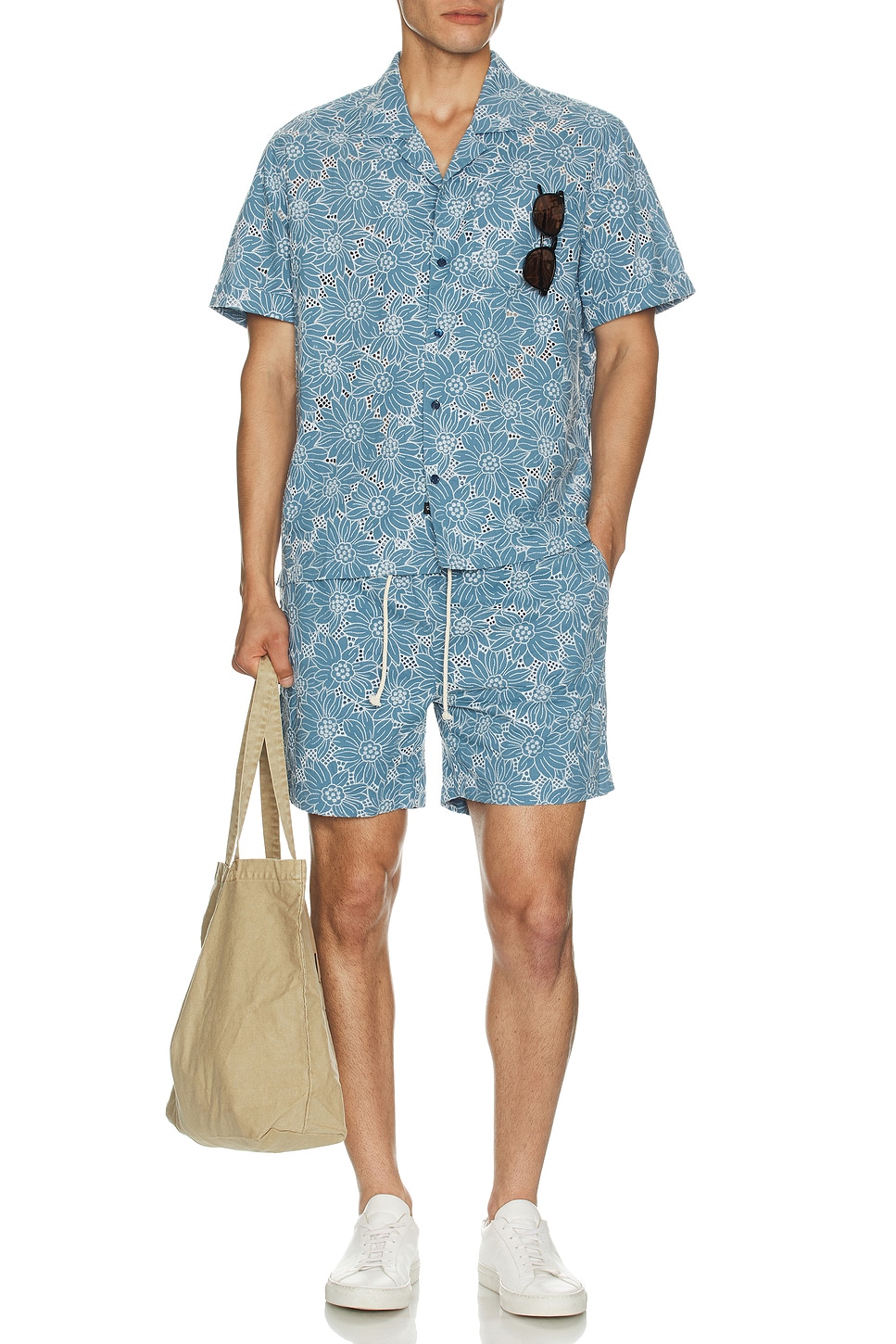 Rails TYLER キャンプシャツ - Multi Blue Sunflower | REVOLVE