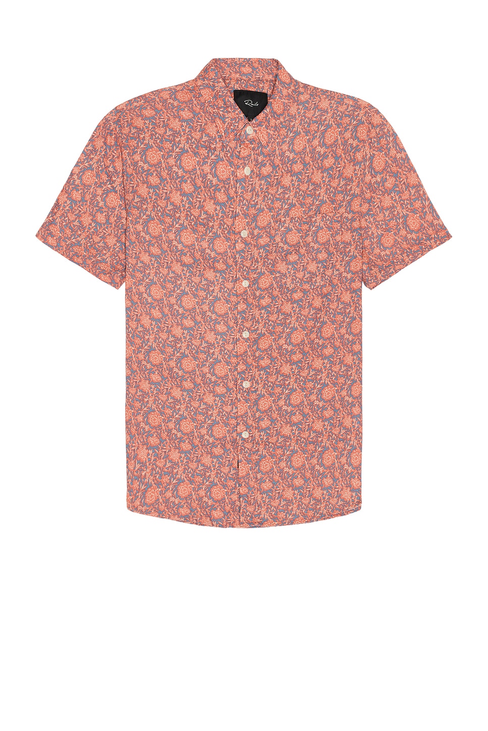 Rails Carson Shirt in Coastal Wood Block Royal Blaze