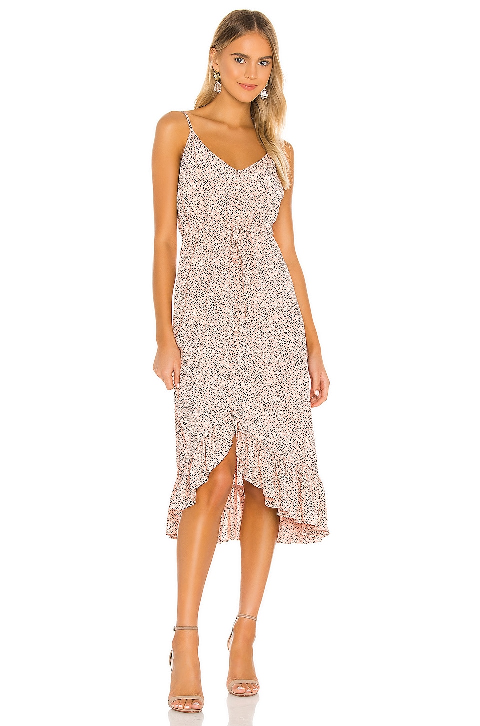 Rails Frida Midi Dress in Rose Spotted | REVOLVE