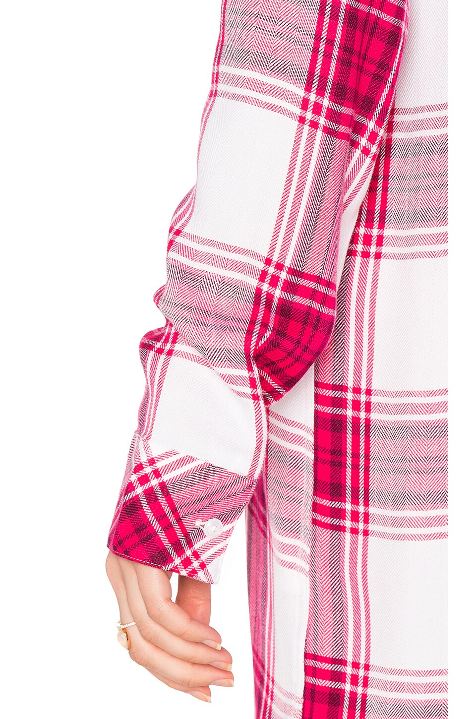 Sayer Rails Rails Sawyer Button Down Dress Raspberry & White in Raspberry & White ...