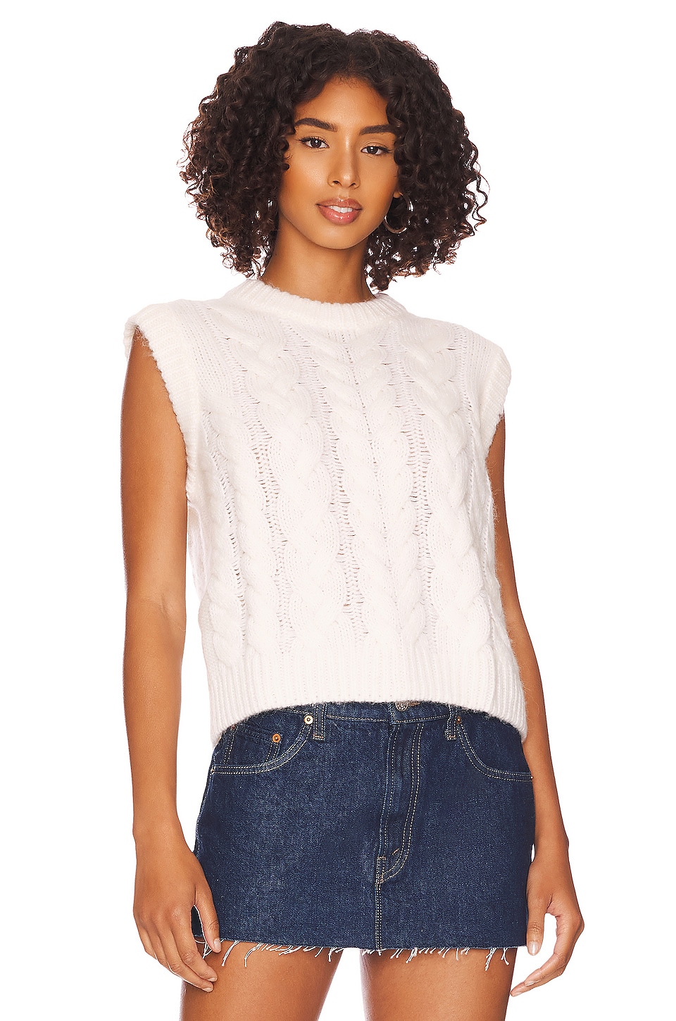 Image 1 of Alexis Sweater Vest in Ivory