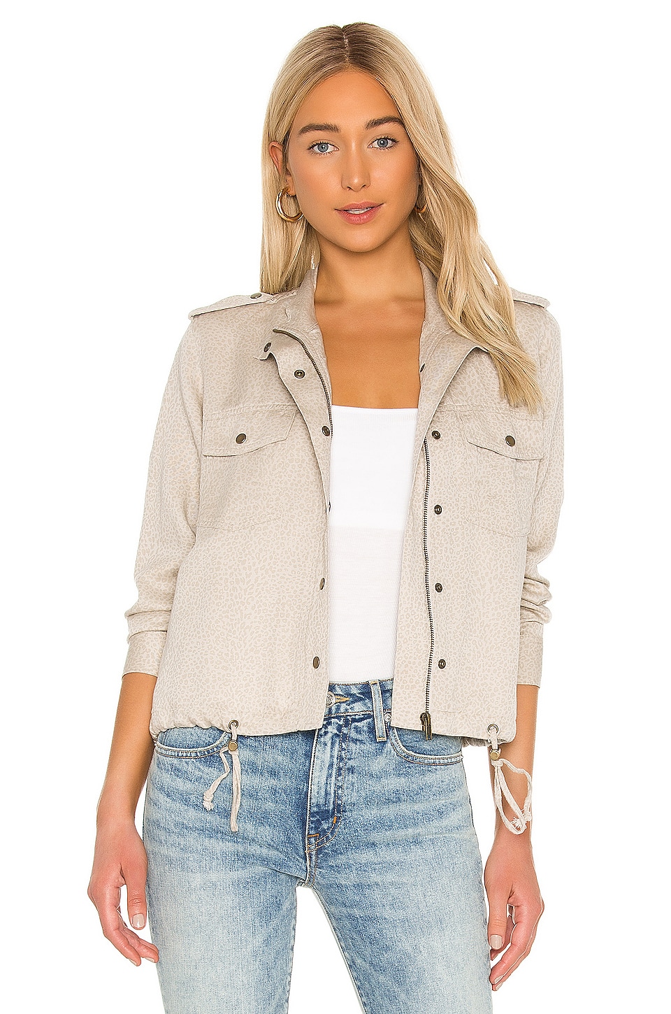 Rails Collins Jacket in White Mini Cheetah | REVOLVE