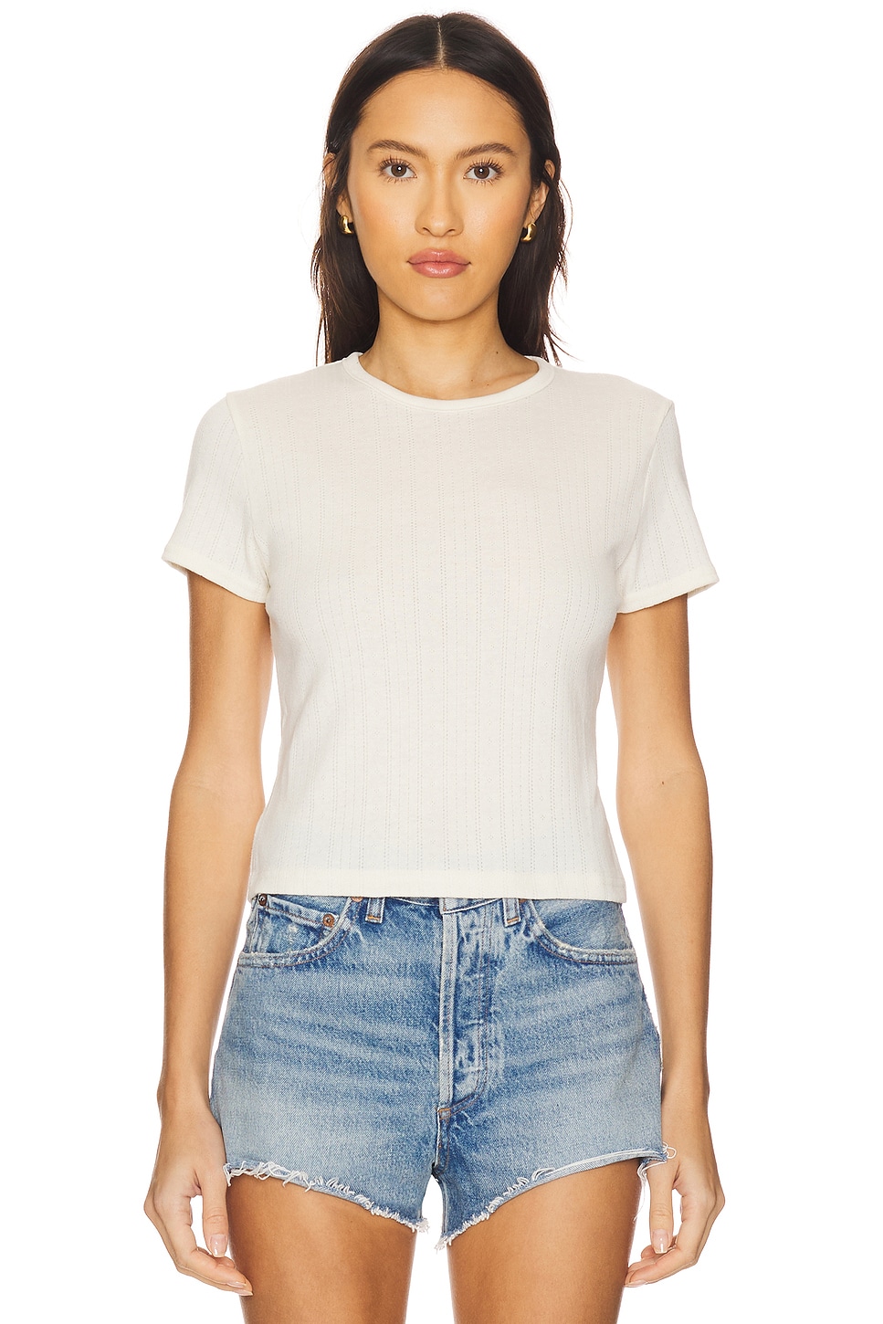 Muse Pointelle Tee - Thumbnail 1