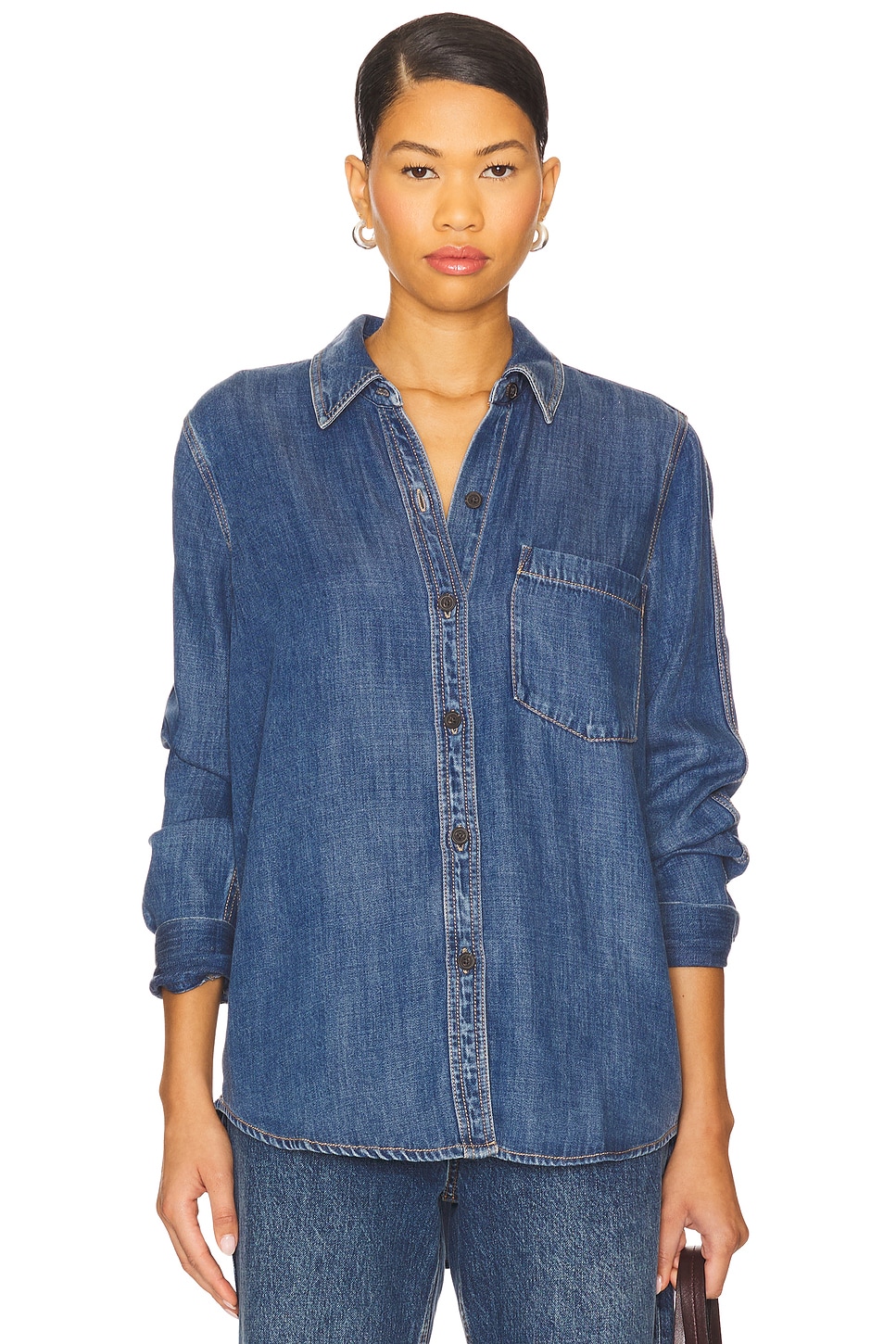 Rails Atticus Top in Antique Blue | REVOLVE