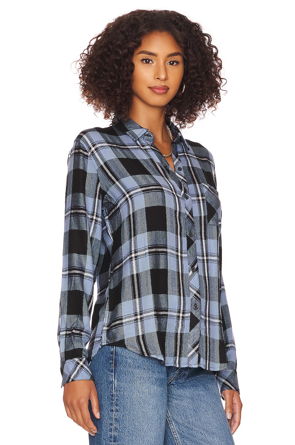 Rails Hunter Top in Current Onyx White