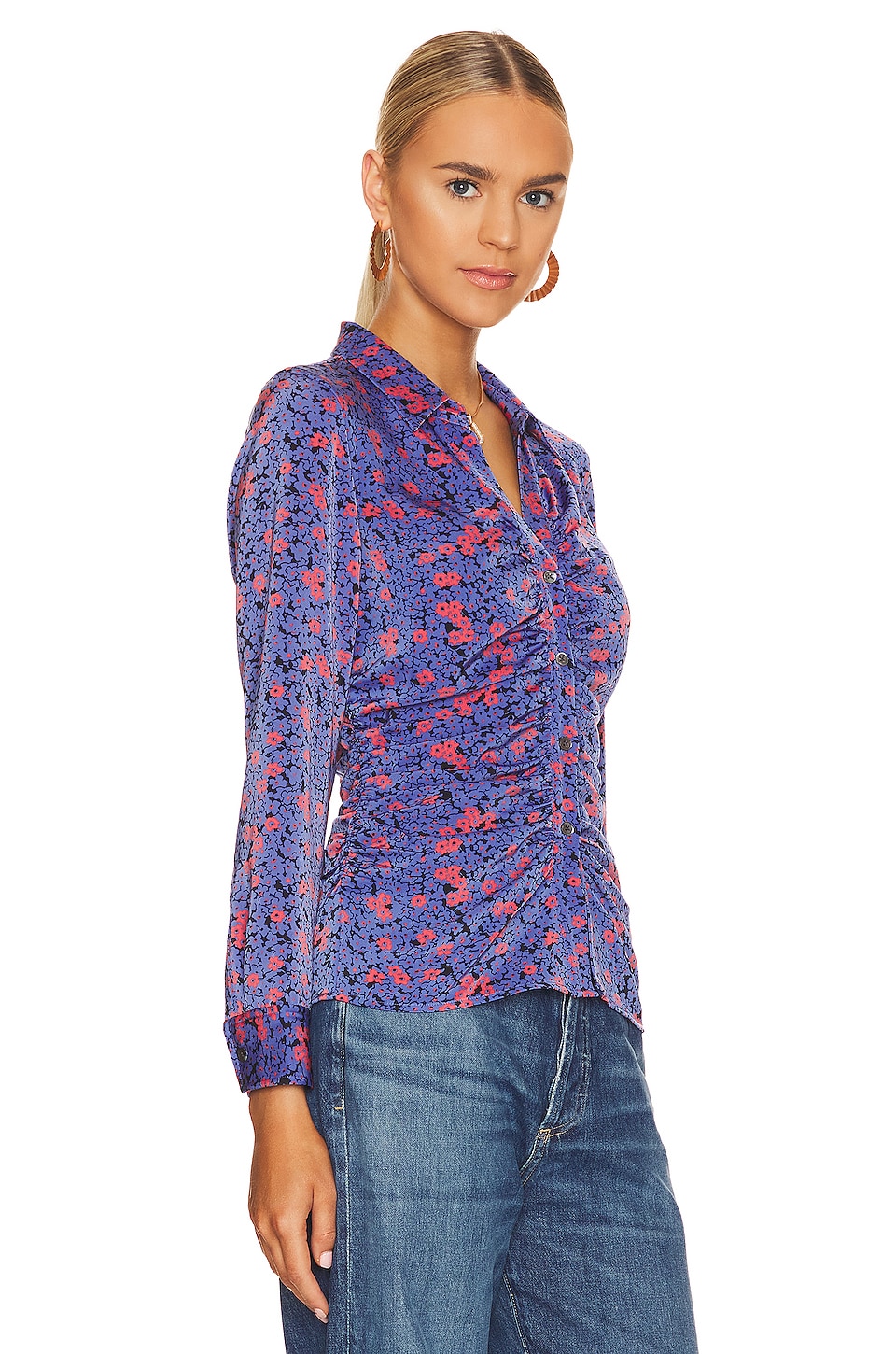 Rails Lisa Button Down Top in Bloom