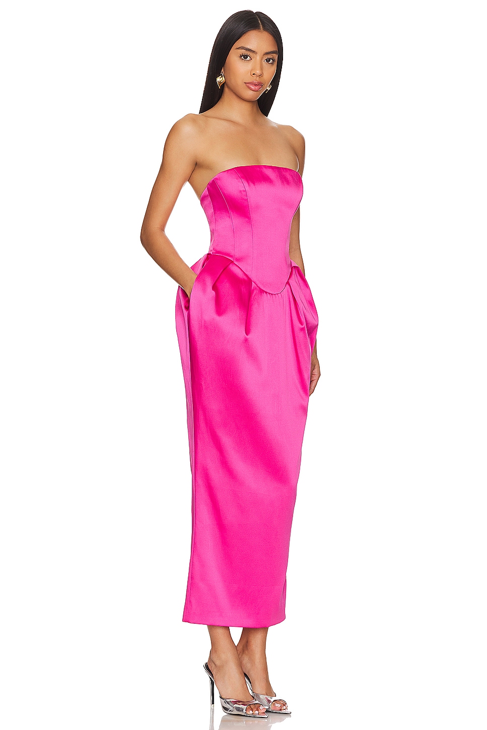 Rasario Voluminous Midi Dress thumbnail